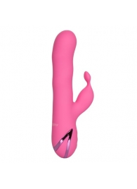 Розовый вибратор-кролик с волновым движением ствола Santa Barbara Surfer - 24 см. - California Exotic Novelties