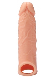 Телесная насадка EXTENDER WITH BALL STRAP 6.5 - 17 см. - Dream Toys - в Абакане купить с доставкой