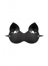 Закрытая черная маска  Кошка - Штучки-дрючки - купить с доставкой в Абакане