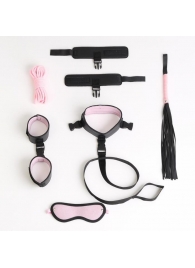 Черно-розовый эротический набор из 7 предметов - Сима-Ленд - купить с доставкой #SOTBIT_REGIONS_UF_V_REGION_NAME#