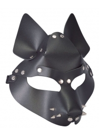 Черная маска Wolf с шипами - Sitabella - купить с доставкой в Абакане