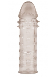 Дымчатая удлиняющая насадка на пенис Extra Texture Sleeve - 16,2 см. - Chisa - в Абакане купить с доставкой