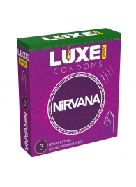 Презервативы с увеличенным количеством смазки LUXE Royal Nirvana - 3 шт. - Luxe - купить с доставкой в Абакане