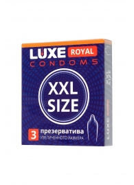 Презервативы увеличенного размера LUXE Royal XXL Size - 3 шт. - Luxe - купить с доставкой в Абакане