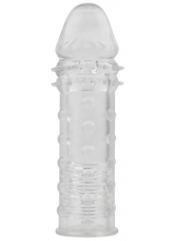 Прозрачная реалистичная насадка на пенис Extra Texture Sleeve - 16,2 см. - Chisa - #SOTBIT_REGIONS_UF_V_REGION_NAME# купить с доставкой