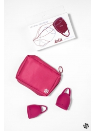 Набор из 2 малиновых менструальных чаш Peony - Lola Games - купить с доставкой в Абакане