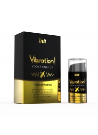 Жидкий интимный гель с эффектом вибрации Vibration! Vodka Energy - 15 мл. - INTT - купить с доставкой в Абакане
