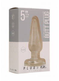 Стеклянная анальная пробка Butt Plug Basic 5 Inch - 12,7 см. - Shots Media BV