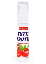 Гель-смазка Tutti-frutti со вкусом барбариса - 30 гр. - Биоритм - купить с доставкой в Абакане
