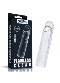 Прозрачная насадка-удлинитель Flawless Clear Penis Sleeve Add 1 - 15,5 см. - Lovetoy - в Абакане купить с доставкой