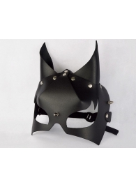 Черная кожаная маска  Черт - Sitabella - купить с доставкой в Абакане