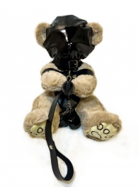Оригинальный плюшевый мишка в маске и наручниках - БДСМ Арсенал - купить с доставкой #SOTBIT_REGIONS_UF_V_REGION_NAME#