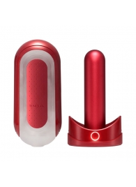 Красный мастурбатор Flip Zero Red   Warmer с подогревом - Tenga - в Абакане купить с доставкой