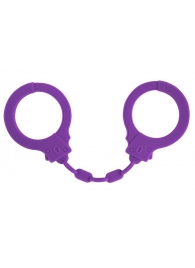 Фиолетовые силиконовые наручники Suppression - Lola Games - купить с доставкой в Абакане