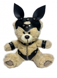 Оригинальный плюшевый мишка в БДСМ костюме с ушками - БДСМ Арсенал - купить с доставкой в Абакане