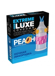 Стимулирующий презерватив  Ночная лихорадка  с ароматом персика - 1 шт. - Luxe - купить с доставкой в Абакане