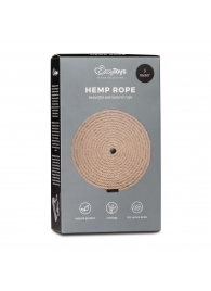 Пеньковая веревка для связывания Hemp Rope - 5 м. - Easy toys - купить с доставкой в Абакане