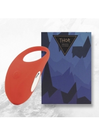 Красное кольцо с вибрацией Thor Cockring - FeelzToys - в Абакане купить с доставкой