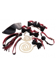 Черно-красный бондажный набор Bow-tie - ToyFa - купить с доставкой в Абакане
