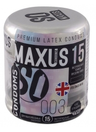 Экстремально тонкие презервативы MAXUS Extreme Thin - 15 шт. - Maxus - купить с доставкой в Абакане