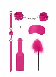 Розовый игровой набор БДСМ Introductory Bondage Kit №4 - Shots Media BV - купить с доставкой в Абакане