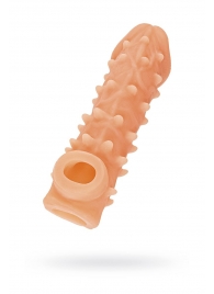 Телесная закрытая насадка с пупырышками Cock Sleeve Size S - 13,8 см. - KOKOS - в Абакане купить с доставкой