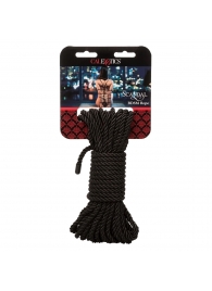 Черная веревка для бондажа BDSM Rope - 10 м. - California Exotic Novelties - купить с доставкой в Абакане