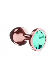 Пробка цвета розового золота с малиновым кристаллом Diamond Topaz Shine L - 8,3 см. - Lola Games - купить с доставкой в Абакане