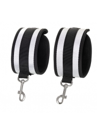 Серебристо-черные наручники Anonymo - ToyFa - купить с доставкой в Абакане