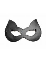 Двусторонняя красно-черная маска с ушками из эко-кожи - БДСМ Арсенал - купить с доставкой в Абакане