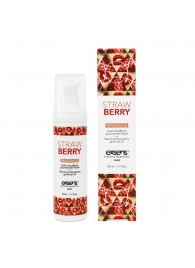Разогревающее массажное масло  с ароматом клубники Gourmet Strawberry - 50 мл. - Exsens - купить с доставкой в Абакане