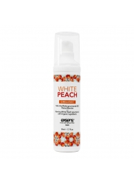 Разогревающее массажное масло Gourmet White Peach Organic с органическими ингредиентами - 50 мл. - Exsens - купить с доставкой в Абакане