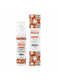 Разогревающее массажное масло Gourmet White Peach Organic с органическими ингредиентами - 50 мл. - Exsens - купить с доставкой в Абакане