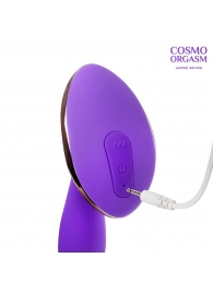 Фиолетовый вибростимулятор G-точки с широким основанием - 15,5 см. - Cosmo