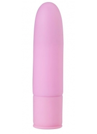 Розовый силиконовый мини-вибратор - 10 см. - NMC