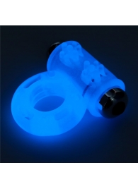Голубое, светящееся в темноте эрекционное виброкольцо Lumino Play Vibrating Penis Ring - Lovetoy - в Абакане купить с доставкой