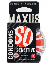 Ультратонкие презервативы в пластиковом кейсе MAXUS AIR Sensitive - 3 шт. - Maxus - купить с доставкой в Абакане