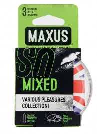 Презервативы в пластиковом кейсе MAXUS AIR Mixed - 3 шт. - Maxus - купить с доставкой в Абакане