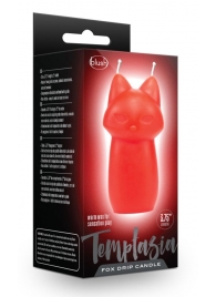 Красная БДСМ-свеча в форме злой кошки Fox Drip Candle - Blush Novelties - купить с доставкой в Абакане