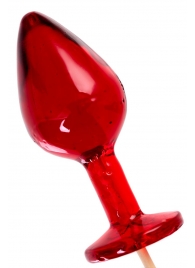 Красный леденец в форме большой анальной пробки со вкусом виски - Sosuчki - купить с доставкой в Абакане