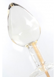 Прозрачный леденец в форме малой анальной пробки со вкусом пина колада - Sosuчki - купить с доставкой в Абакане