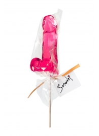 Розовый леденец в форме пениса со вкусом бабл-гам - Sosuчki - купить с доставкой #SOTBIT_REGIONS_UF_V_REGION_NAME#