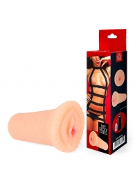 Реалистичный мастурбатор-вагина телесного цвета с вибрацией - Bior toys - в Абакане купить с доставкой
