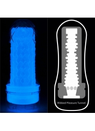 Светящийся в темноте мастурбатор Lumino Play Masturbator Ribbed - Lovetoy - в Абакане купить с доставкой