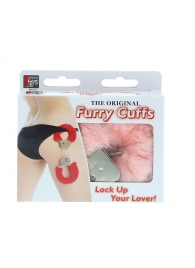 Металлические наручники с розовой меховой опушкой METAL HANDCUFF WITH PLUSH PINK - Dream Toys - купить с доставкой в Абакане