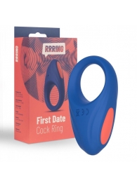 Синее эрекционное кольцо RRRING First Date Cock Ring - FeelzToys - в Абакане купить с доставкой
