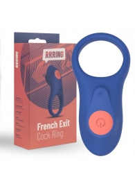 Синее эрекционное кольцо RRRING French Exit Cock Ring - FeelzToys - в Абакане купить с доставкой