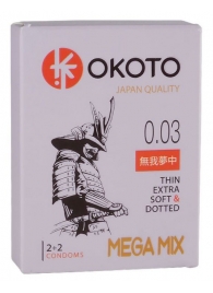 Набор из 4 презервативов OKOTO MegaMIX - Sitabella - купить с доставкой в Абакане