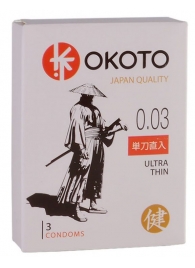 Ультратонкие презервативы OKOTO Ultra Thin - 3 шт. - Sitabella - купить с доставкой в Абакане