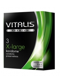 Презервативы увеличенного размера VITALIS PREMIUM x-large - 3 шт. - Vitalis - купить с доставкой в Абакане